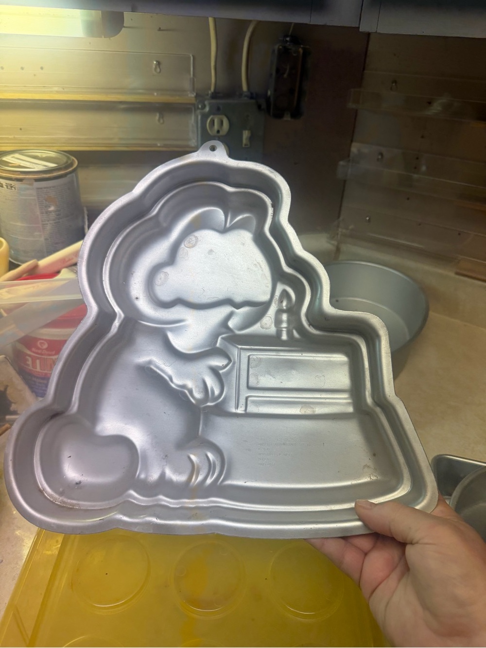 Novelty Garfield Cake Pan - Silver